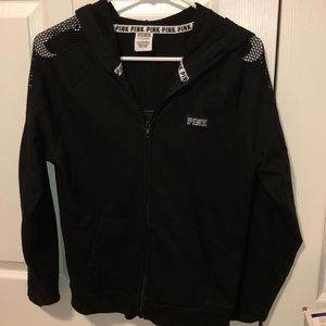 PINK Victoria’s Secret Black Zippered Hoodie